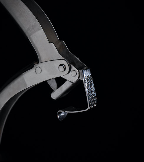 Prensa de Ajo de Acero Inoxidable con Doble Palanca Asistida