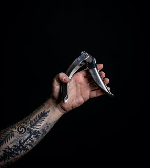 Prensa de Ajo de Acero Inoxidable con Doble Palanca Asistida